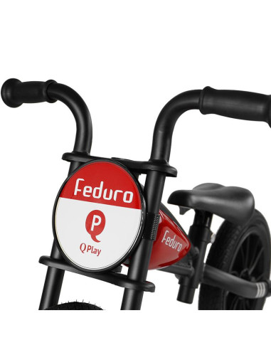 3240FED20,Balance bike QPlay Feduro Rosu