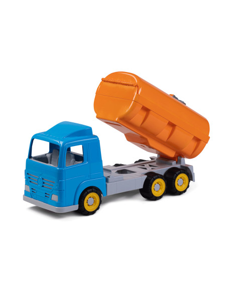 AGI6085-000M,Cisterna de jucarie Millenium pentru transport carburanti, 49 cm, cu accesorii drum in lucru incluse