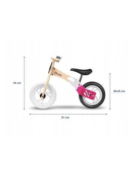 BN-LOE-WILLY_BUBBLEGUM,Lionelo - Bicicleta fara pedale Willy Bubblegum, Cu tablita de scris, Cu roti din spuma EVA 12”, Alb/Roz
