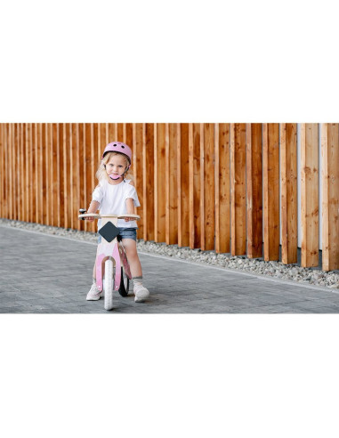 BN-LOE-WILLY_BUBBLEGUM,Lionelo - Bicicleta fara pedale Willy Bubblegum, Cu tablita de scris, Cu roti din spuma EVA 12”, Alb/Roz