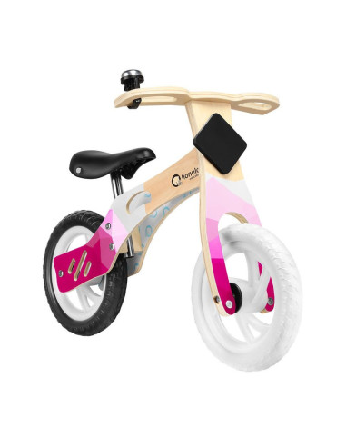 BN-LOE-WILLY_BUBBLEGUM,Lionelo - Bicicleta fara pedale Willy Bubblegum, Cu tablita de scris, Cu roti din spuma EVA 12”, Alb/Roz