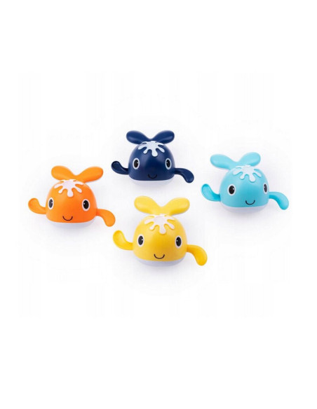 BN-DD_50488,Set 4 jucarii de baie, Dumel Discovery, Runaway whales, Cu undita, 18 luni+, Multicolor