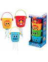 BN-DD_43310,Set 4 jucarii de baie, Dumel Discovery, Animal Buckets, Cu gauri, 12 luni+, Multicolor