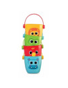 BN-DD_43310,Set 4 jucarii de baie, Dumel Discovery, Animal Buckets, Cu gauri, 12 luni+, Multicolor