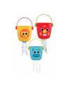 BN-DD_43310,Set 4 jucarii de baie, Dumel Discovery, Animal Buckets, Cu gauri, 12 luni+, Multicolor