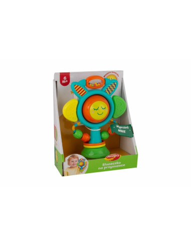 BN-DD_42837,Jucarie interactiva, Dumel Discovery, Floarea soarelui, Cu ventuza, Zornaitoare, Culori care se schimba, 6 luni+ Mul