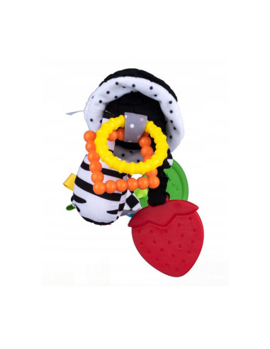 BN-80361,Jucarie zornaitoare, Balibazoo, Twister Toy, Cu jucarii de dentitie, Cu materiale si texturi diferite, 0 luni+, Multico