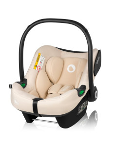 BN-LO-ASTRID_I-SIZE_BEIGE,Scoica auto, Lionelo, i-Size Astrid, 0-13 Kg, 40-87 cm, Cu maner si capotina reglabile, Cu protectie l