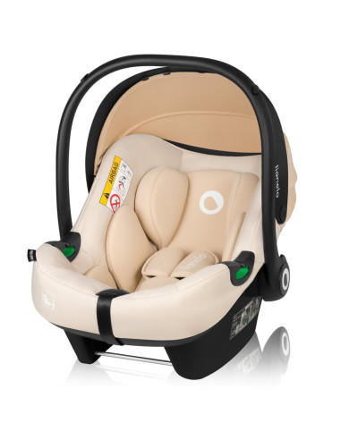 BN-LO-ASTRID_I-SIZE_BEIGE,Scoica auto, Lionelo, i-Size Astrid, 0-13 Kg, 40-87 cm, Cu maner si capotina reglabile, Cu protectie l
