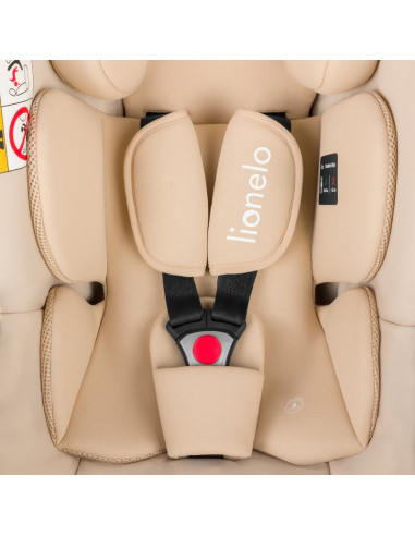 BN-LO-ASTRID_I-SIZE_BEIGE,Scoica auto, Lionelo, i-Size Astrid, 0-13 Kg, 40-87 cm, Cu maner si capotina reglabile, Cu protectie l