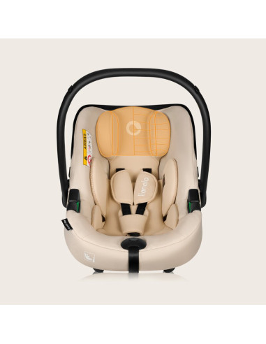 BN-LO-ASTRID_I-SIZE_BEIGE,Scoica auto, Lionelo, i-Size Astrid, 0-13 Kg, 40-87 cm, Cu maner si capotina reglabile, Cu protectie l