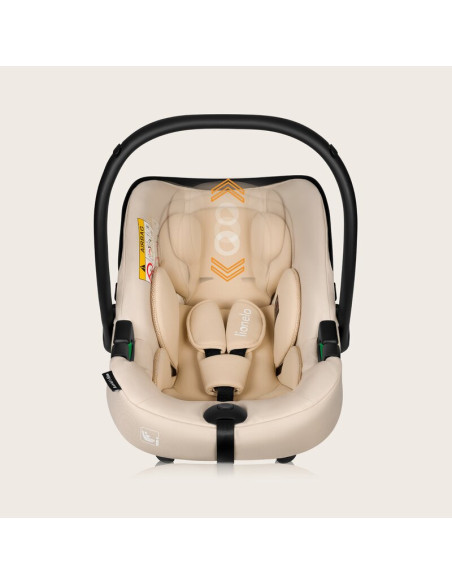 BN-LO-ASTRID_I-SIZE_BEIGE,Scoica auto, Lionelo, i-Size Astrid, 0-13 Kg, 40-87 cm, Cu maner si capotina reglabile, Cu protectie l