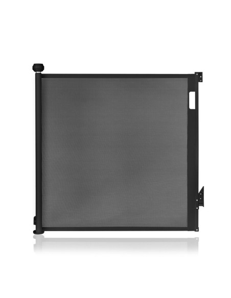 BN-LO-THEA_BLACK_ONYX,Poarta de siguranta, Lionelo, Thea, Cu suruburi, Textila, Retractabila, Mecanism dublu de blocare, Montaj 