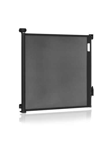 BN-LO-THEA_BLACK_ONYX,Poarta de siguranta, Lionelo, Thea, Cu suruburi, Textila, Retractabila, Mecanism dublu de blocare, Montaj 