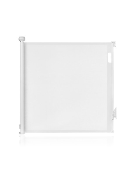 BN-LO-THEA_WHITE_NATURAL,Poarta de siguranta, Lionelo, Thea, Textila, Ofera vizibilitate, Retractabila, Mecanism dublu de blocar