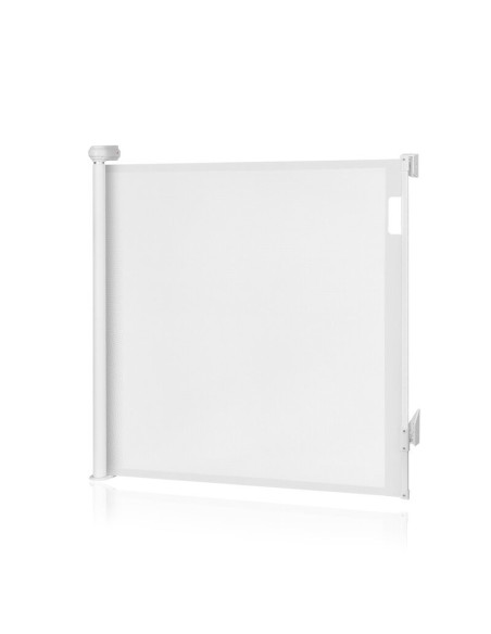 BN-LO-THEA_WHITE_NATURAL,Poarta de siguranta, Lionelo, Thea, Textila, Ofera vizibilitate, Retractabila, Mecanism dublu de blocar