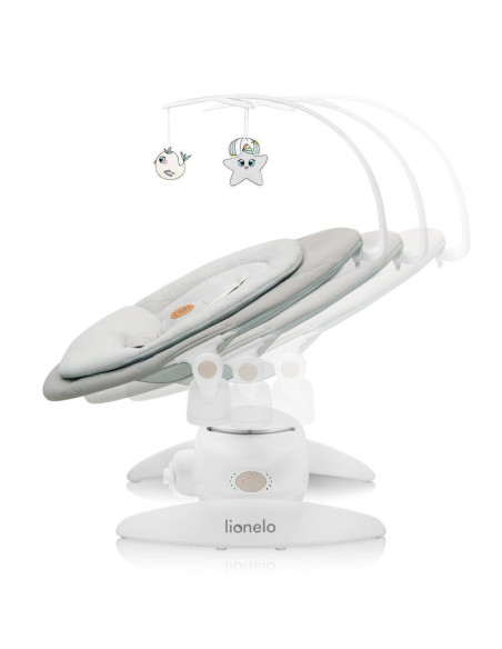 BN-LO-MELL_BEIGE_SAND,Balansoar, Lionelo, Mell, 2 in 1, Rotire 360 grade, Electric, Cu 3 moduri de leganare, Cu 5 trepte de vite