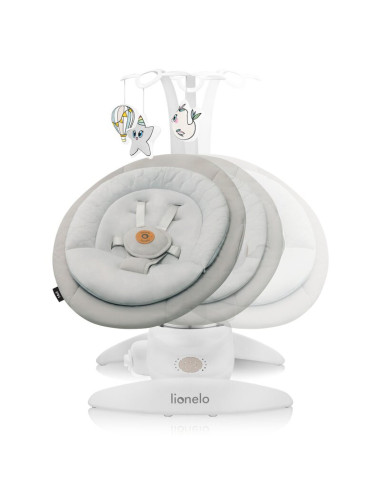 BN-LO-MELL_BEIGE_SAND,Balansoar, Lionelo, Mell, 2 in 1, Rotire 360 grade, Electric, Cu 3 moduri de leganare, Cu 5 trepte de vite