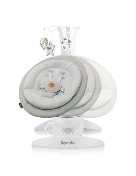 BN-LO-MELL_BEIGE_SAND,Balansoar, Lionelo, Mell, 2 in 1, Rotire 360 grade, Electric, Cu 3 moduri de leganare, Cu 5 trepte de vite