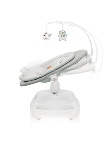 BN-LO-MELL_BEIGE_SAND,Balansoar, Lionelo, Mell, 2 in 1, Rotire 360 grade, Electric, Cu 3 moduri de leganare, Cu 5 trepte de vite