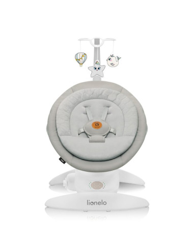 BN-LO-MELL_BEIGE_SAND,Balansoar, Lionelo, Mell, 2 in 1, Rotire 360 grade, Electric, Cu 3 moduri de leganare, Cu 5 trepte de vite