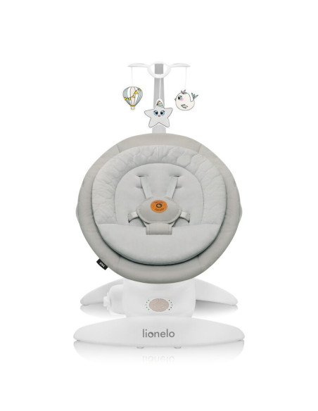 BN-LO-MELL_BEIGE_SAND,Balansoar, Lionelo, Mell, 2 in 1, Rotire 360 grade, Electric, Cu 3 moduri de leganare, Cu 5 trepte de vite