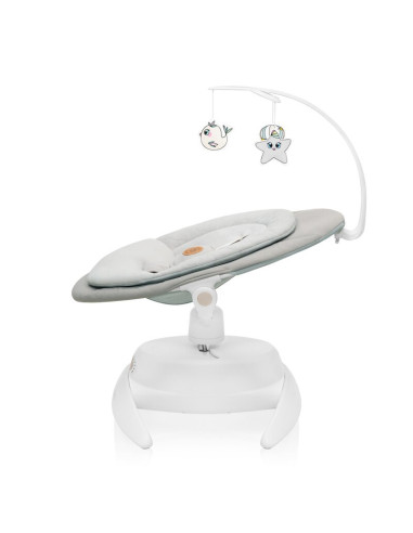 BN-LO-MELL_BEIGE_SAND,Balansoar, Lionelo, Mell, 2 in 1, Rotire 360 grade, Electric, Cu 3 moduri de leganare, Cu 5 trepte de vite