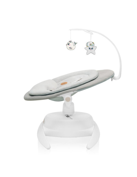 BN-LO-MELL_BEIGE_SAND,Balansoar, Lionelo, Mell, 2 in 1, Rotire 360 grade, Electric, Cu 3 moduri de leganare, Cu 5 trepte de vite