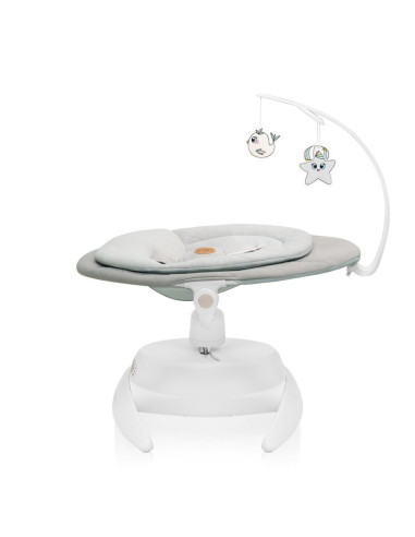 BN-LO-MELL_BEIGE_SAND,Balansoar, Lionelo, Mell, 2 in 1, Rotire 360 grade, Electric, Cu 3 moduri de leganare, Cu 5 trepte de vite