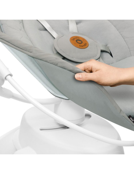 BN-LO-MELL_BEIGE_SAND,Balansoar, Lionelo, Mell, 2 in 1, Rotire 360 grade, Electric, Cu 3 moduri de leganare, Cu 5 trepte de vite