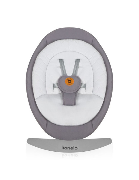 BN-LO-MELL_GREY_STONE,Balansoar, Lionelo, Mell, 2 in 1, Rotire 360 grade, Electric, Cu 3 moduri de leganare, Cu 5 trepte de vite