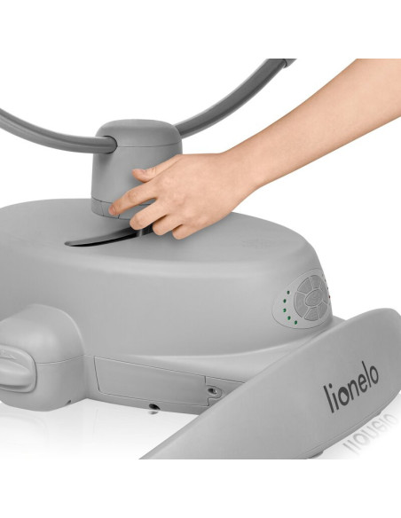 BN-LO-MELL_GREY_STONE,Balansoar, Lionelo, Mell, 2 in 1, Rotire 360 grade, Electric, Cu 3 moduri de leganare, Cu 5 trepte de vite