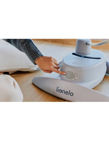 BN-LO-MELL_GREY_STONE,Balansoar, Lionelo, Mell, 2 in 1, Rotire 360 grade, Electric, Cu 3 moduri de leganare, Cu 5 trepte de vite