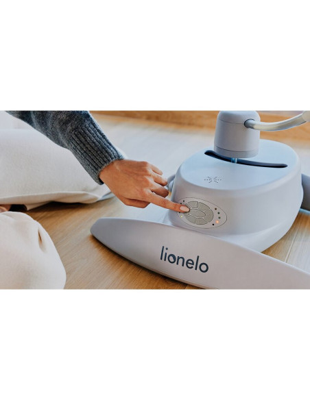 BN-LO-MELL_GREY_STONE,Balansoar, Lionelo, Mell, 2 in 1, Rotire 360 grade, Electric, Cu 3 moduri de leganare, Cu 5 trepte de vite