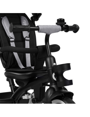 BN-LO-BERRY_GREY_STONE,Tricicleta copii, Lionelo, Berry, 2 in 1, Multifunctionala, Suport picioare, Control al directiei, Scaun 