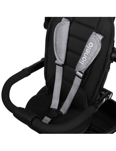 BN-LO-BERRY_GREY_STONE,Tricicleta copii, Lionelo, Berry, 2 in 1, Multifunctionala, Suport picioare, Control al directiei, Scaun 