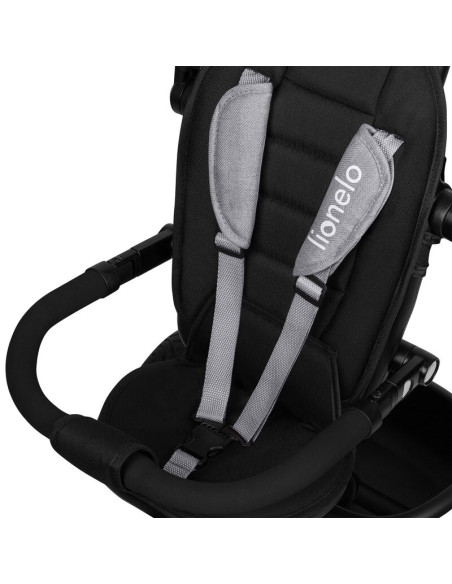 BN-LO-BERRY_GREY_STONE,Tricicleta copii, Lionelo, Berry, 2 in 1, Multifunctionala, Suport picioare, Control al directiei, Scaun 