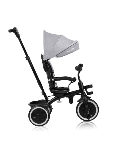 BN-LO-BERRY_GREY_STONE,Tricicleta copii, Lionelo, Berry, 2 in 1, Multifunctionala, Suport picioare, Control al directiei, Scaun 