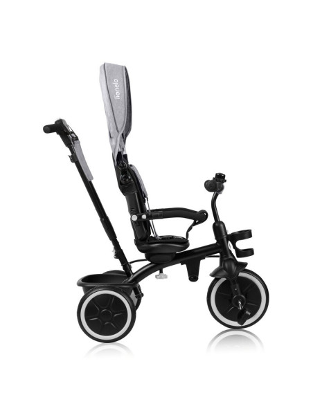 BN-LO-BERRY_GREY_STONE,Tricicleta copii, Lionelo, Berry, 2 in 1, Multifunctionala, Suport picioare, Control al directiei, Scaun 