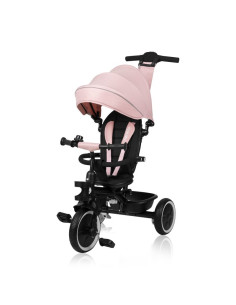 BN-LO-BERRY_PINK_ROSE,Tricicleta copii, Lionelo, Berry, 2 in 1, Multifunctionala, Suport picioare, Control al directiei, Scaun r 2