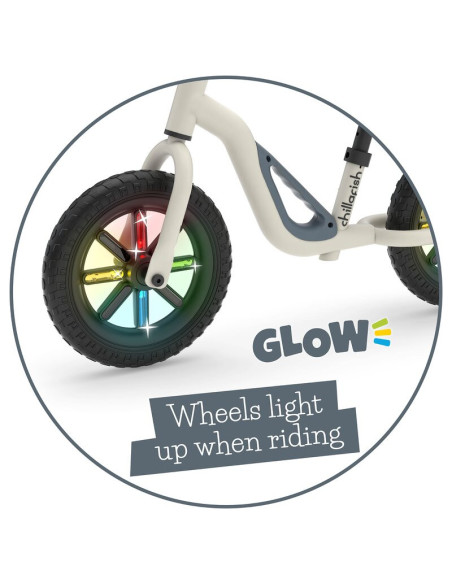 BN-CPCH02BEI,Bicicleta de echilibru, Chillafish, Charlie Glow, Usoara, Cu ghidon si sa reglabile, Cu spite luminoase, Greutate 2