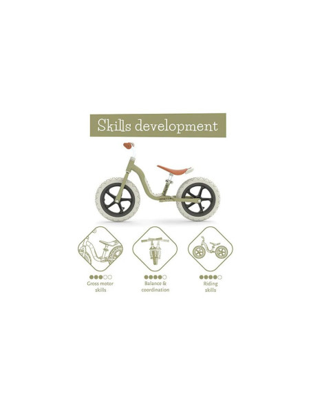 BN-CPCH05OLI,Bicicleta de echilibru, Chillafish, Charlie Lux, Usoara, Cu ghidon si sa reglabile, Greutate 3.2 kg, Cu roti din sp