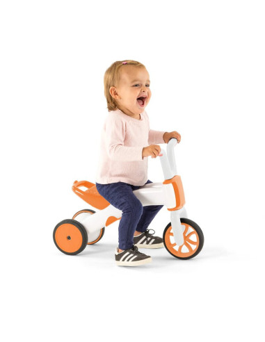 BN-CPBN03GIN,Tricicleta copii, Chillafish, Bunzi Matte, 2 in 1, Transformabila in bicicleta fara pedale, Cu sa reglabila, Cu mic
