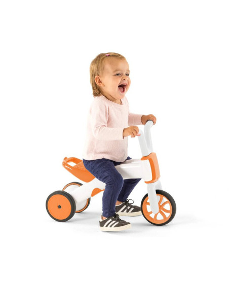 BN-CPBN03GIN,Tricicleta copii, Chillafish, Bunzi Matte, 2 in 1, Transformabila in bicicleta fara pedale, Cu sa reglabila, Cu mic