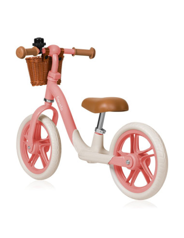 BN-LO-ALEX_PLUS_PINK_ROSE,Bicicleta fara pedale, Lionelo, Alex Plus, Usoara, Cu ghidon si sa reglabile, Include cos depozitare s
