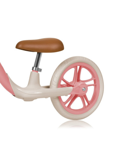 BN-LO-ALEX_PLUS_PINK_ROSE,Bicicleta fara pedale, Lionelo, Alex Plus, Usoara, Cu ghidon si sa reglabile, Include cos depozitare s
