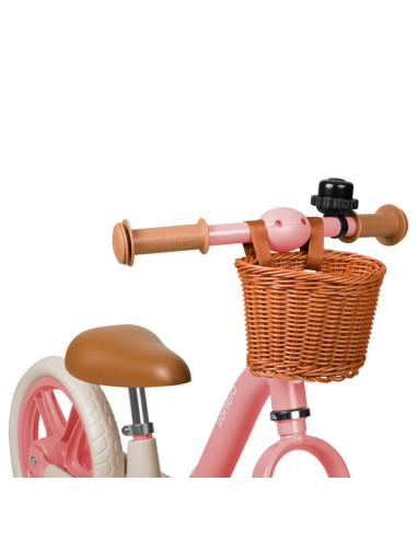 BN-LO-ALEX_PLUS_PINK_ROSE,Bicicleta fara pedale, Lionelo, Alex Plus, Usoara, Cu ghidon si sa reglabile, Include cos depozitare s