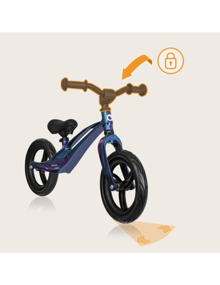 BN-LO-BART_BLUE_VIOLET,Bicicleta fara pedale, Lionelo, Bart, Usoara, Cu cadru din magneziu, Cu ghidon si sa reglabile, Greutate 