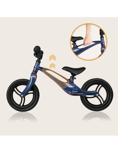 BN-LO-BART_BLUE_VIOLET,Bicicleta fara pedale, Lionelo, Bart, Usoara, Cu cadru din magneziu, Cu ghidon si sa reglabile, Greutate 