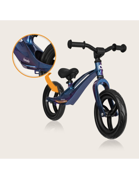 BN-LO-BART_BLUE_VIOLET,Bicicleta fara pedale, Lionelo, Bart, Usoara, Cu cadru din magneziu, Cu ghidon si sa reglabile, Greutate 
